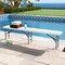 6 Feet HDPE Foldable and Portable Bench with Metal Frame and Safety Lock Ideal for Outdoor Use